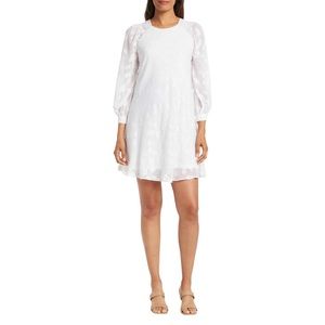 Calvin Klein - 3/4 Sleeve Chiffon Shift Dress - Size 02
